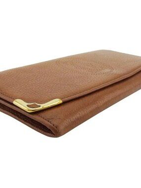 CARTIER Purse Brown gold Women L3000815 Authentic secondhand